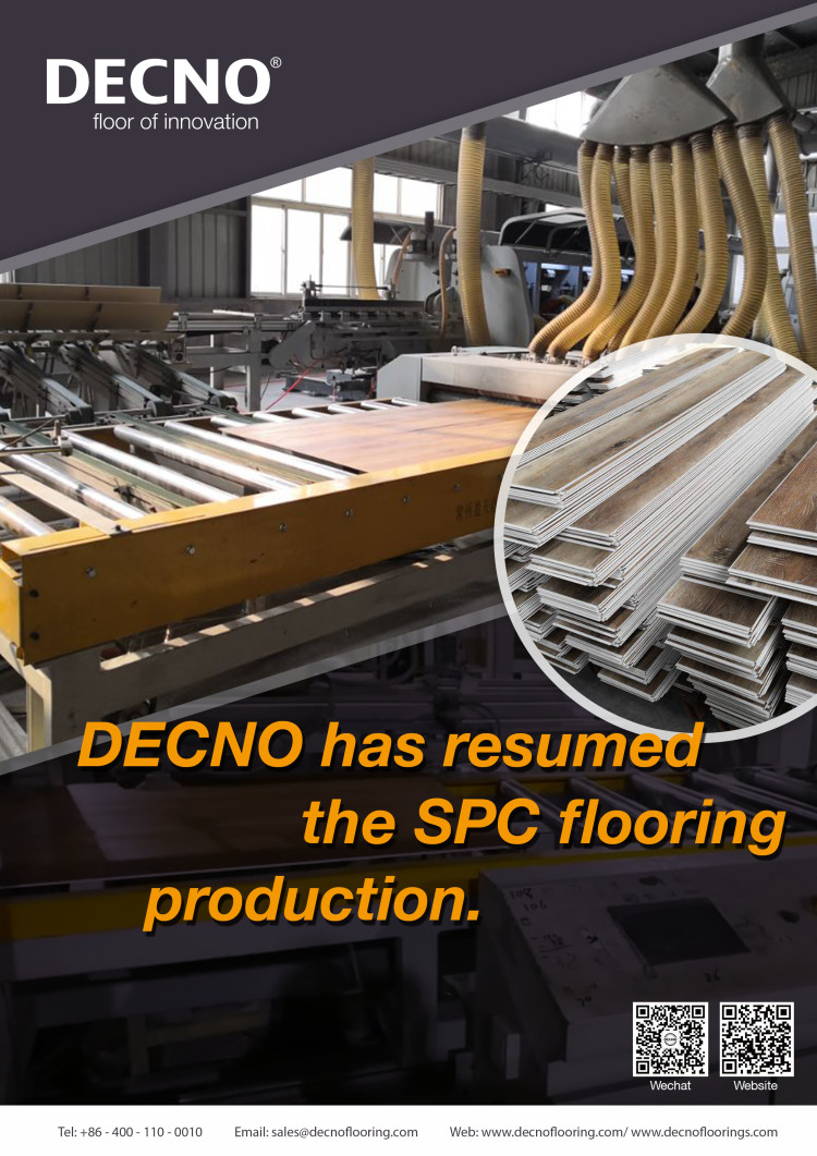 China SPC flooring Resume Production--DECNO