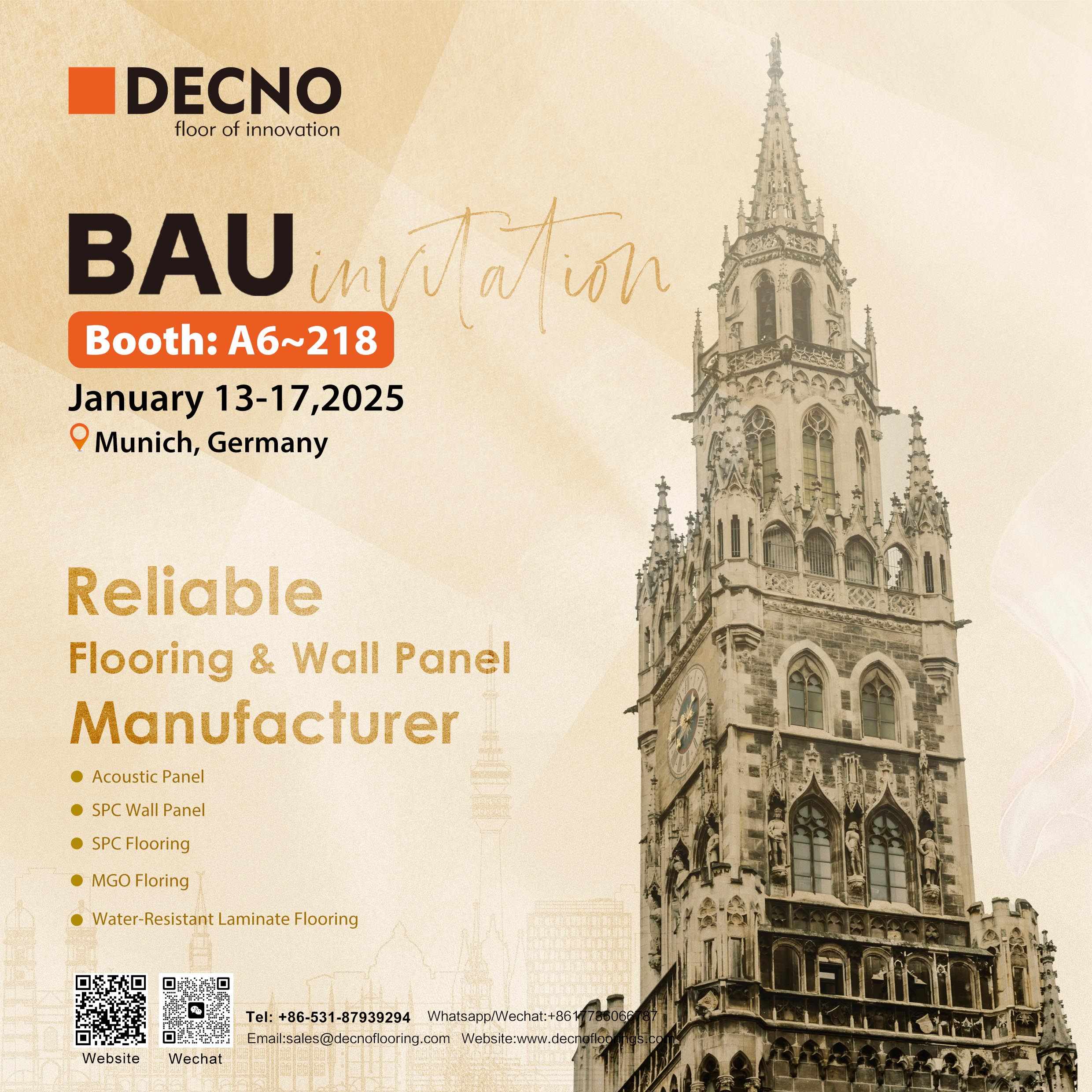 DECNO جاهز لـ BAU Muenchen 2025